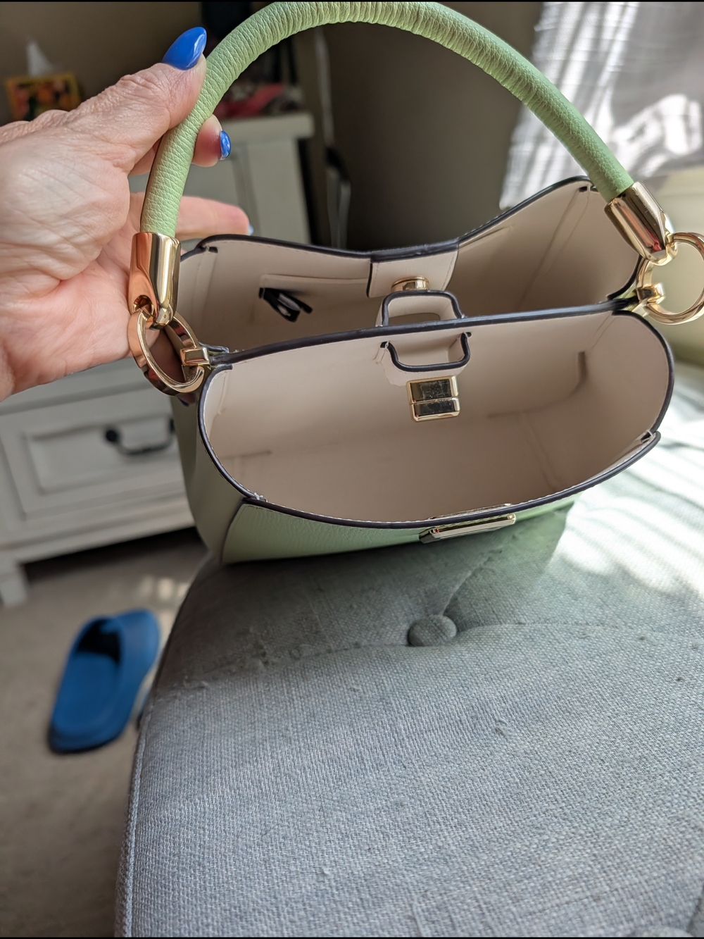 kate spade Light Green Top-Handle Satchel with Gold Hardware - Picture 2 of 6